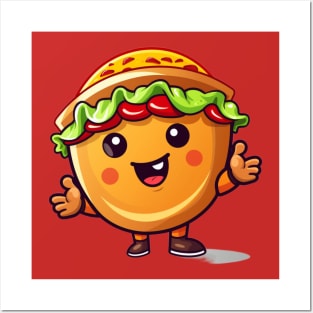 kawaii Taco cehees T-Shirt cute potatofood funny Posters and Art